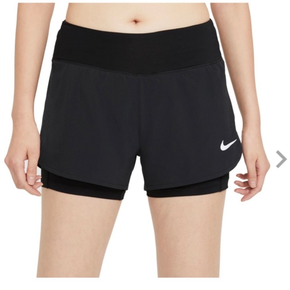 Nike Black Athletic Shorts with Compression Liner